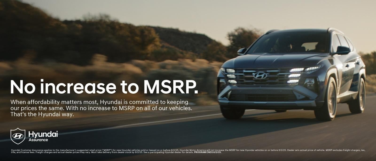 No increase to MSRP. Hyundai